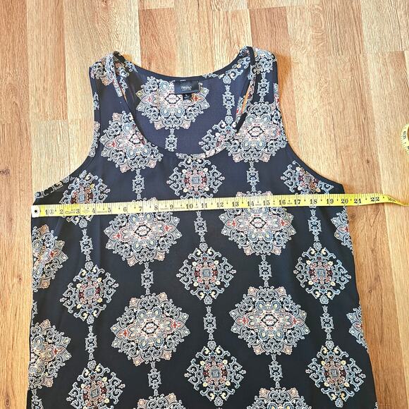 Mossimo Supply Co. black Moroccan medallion pattern sleeveless top. - Picture 7 of 8